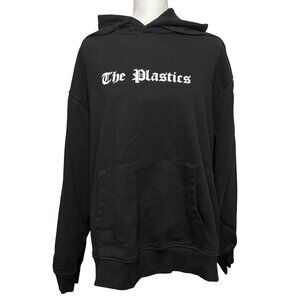 Mean Girls X Mens Hoodie Black "The Plastics" Print Front & Graphic Back Size L